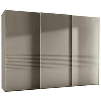 SCHWEBETÜRENSCHRANK Grau  - Grau, Design, Holzwerkstoff/Metall (300/217/67cm) - Novel