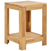 BEISTELLTISCH Eiche massiv quadratisch  - Natur, Holz (40,5/35/40,5cm) - Linea Natura