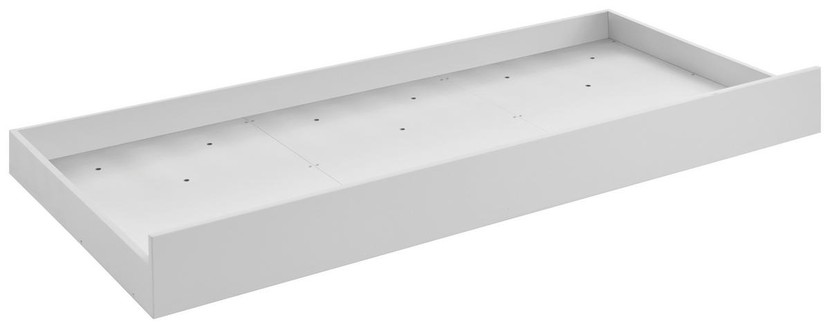 BETTKASTEN Weiß  - Weiß, LIFESTYLE, Holzwerkstoff/Kunststoff (94/20/199cm) - Stylife