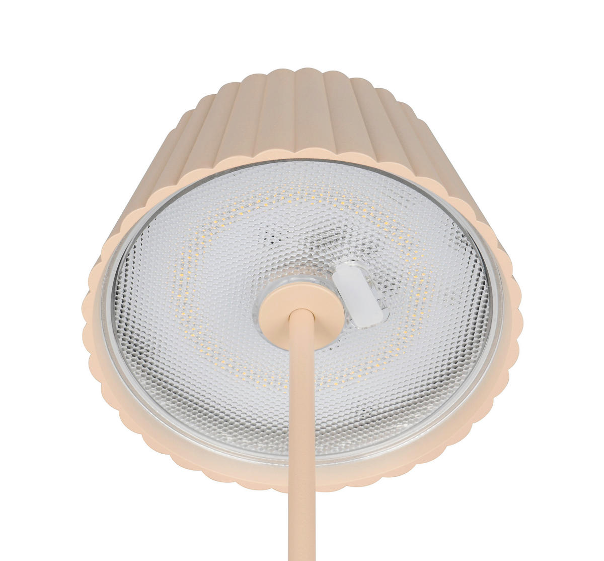 LED-STEHLEUCHTE - Sandfarben, Design, Metall (13,5/123cm)
