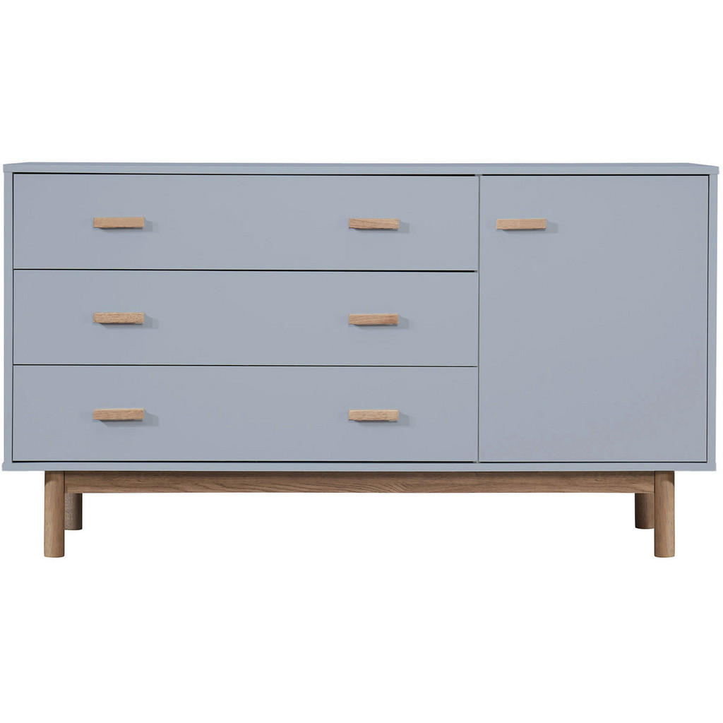 Sideboard Melanie Grau Eichefarben