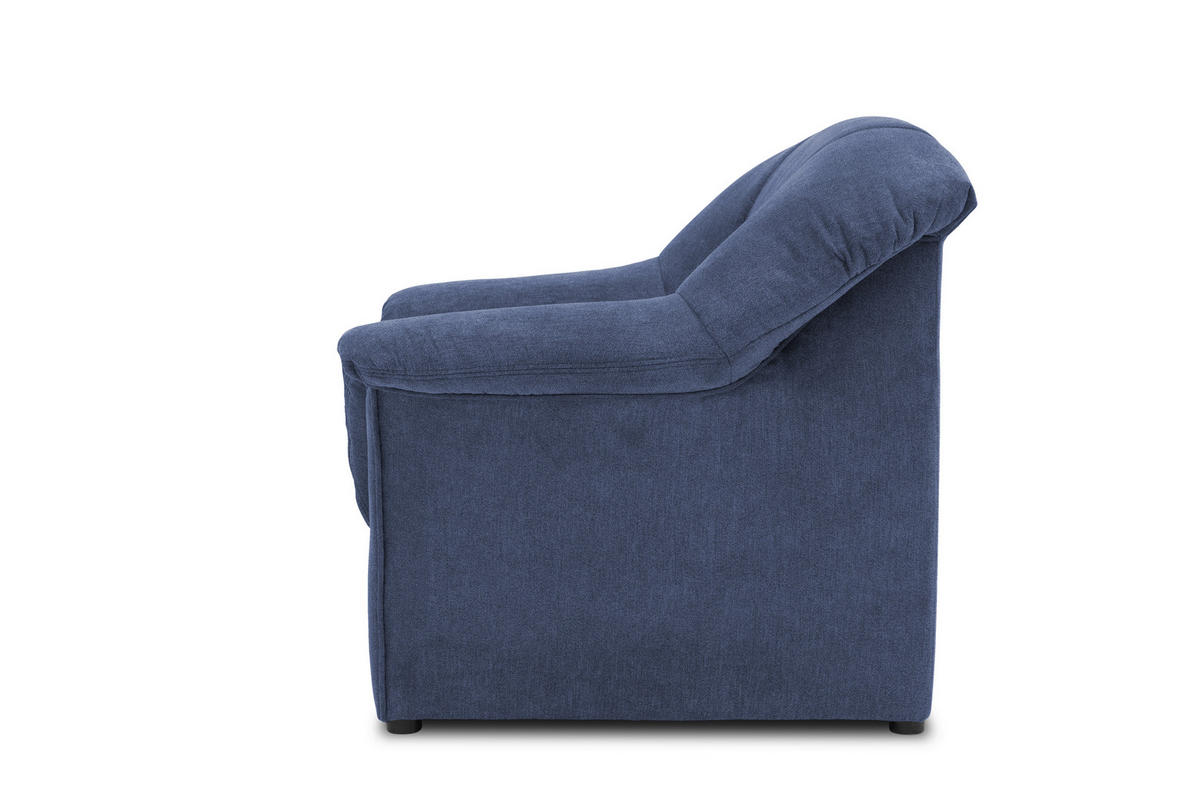 SESSEL Mikrofaser Dunkelblau    - Schwarz/Dunkelblau, KONVENTIONELL, Kunststoff/Textil (102/83/81cm) - MID.YOU