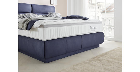 BOXSPRINGBETT 180/200 cm  in Blau  - Blau, KONVENTIONELL, Textil (180/200cm) - Dieter Knoll