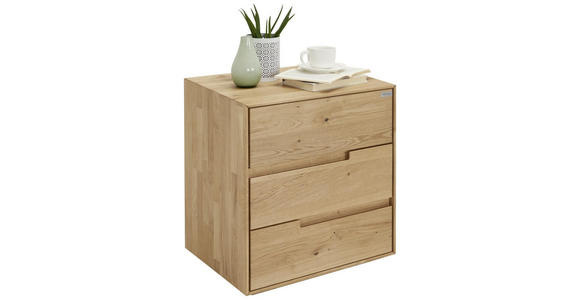 NACHTKÄSTCHEN in massiv Wildeiche Eichefarben - Eichefarben, Natur, Holz (50/58/40cm) - Valnatura