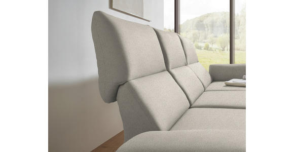 ECKSOFA  in Flachgewebe Naturfarben  255-365/175-224 cm  - Schwarz/Naturfarben, Design, Textil/Metall (255-365/175-224cm) - Dieter Knoll