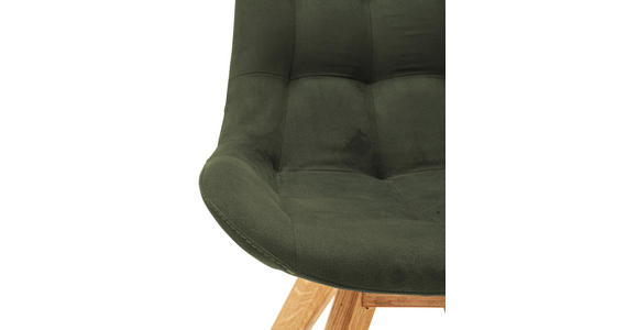 STUHL Flachgewebe Olivgrün - Olivgrün, KONVENTIONELL, Holz/Textil (56/84/63cm) - Carryhome