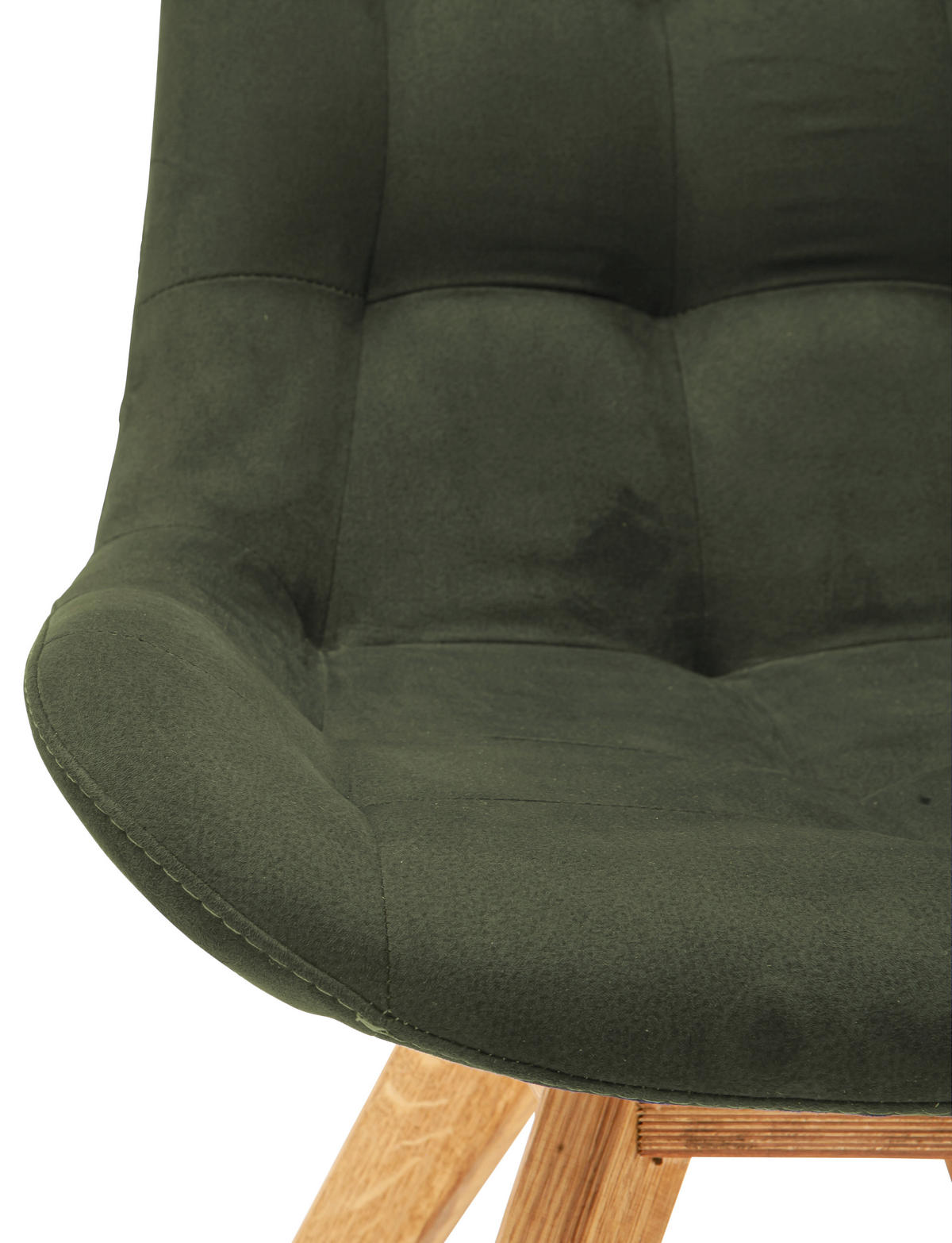 STUHL Flachgewebe Olivgrün  - Olivgrün, KONVENTIONELL, Holz/Textil (56/84/63cm) - Carryhome