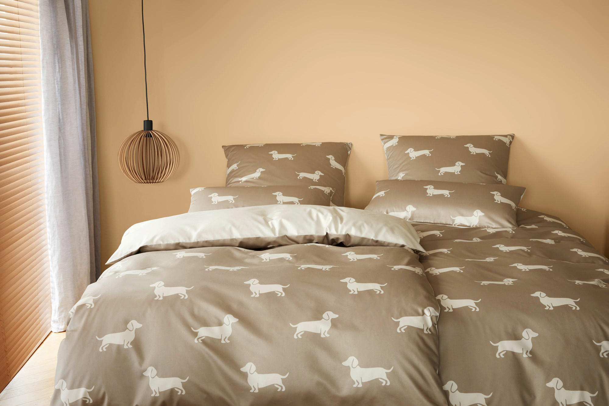 POSTELJNINA 140/200 cm mako saten bež  - bež, Konvencionalno, tekstil (140/200cm) - Elegante