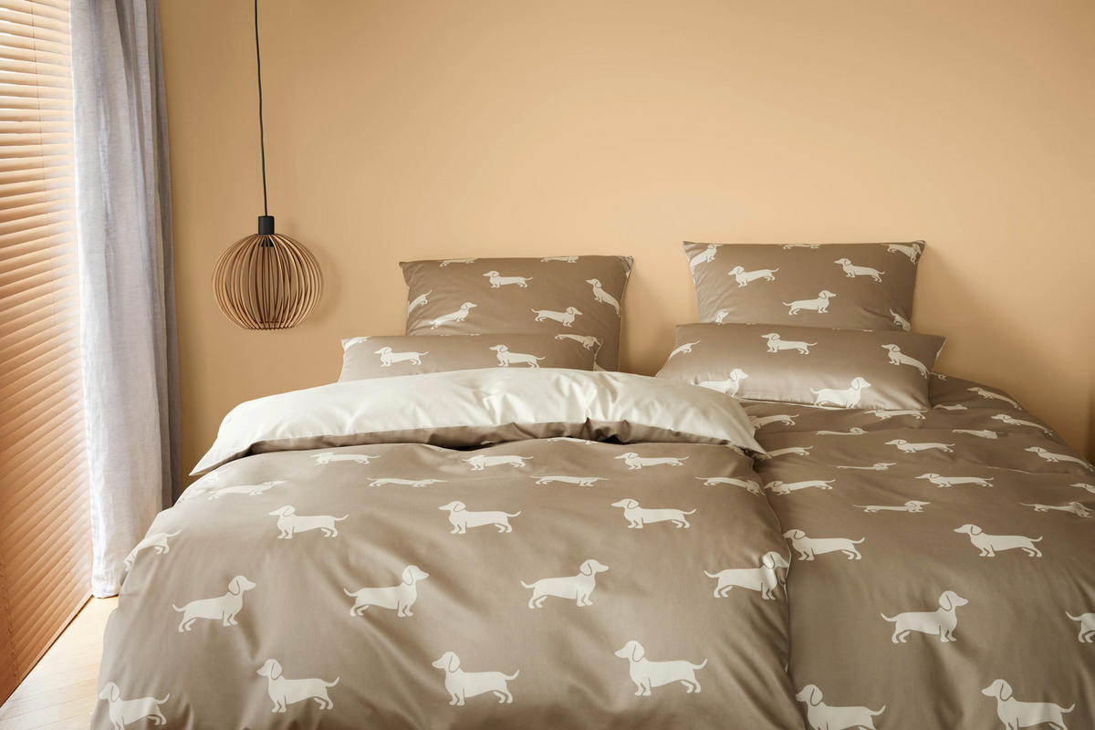 POSTELJNINA 140/200 cm mako saten bež  - bež, Konvencionalno, tekstil (140/200cm) - Elegante