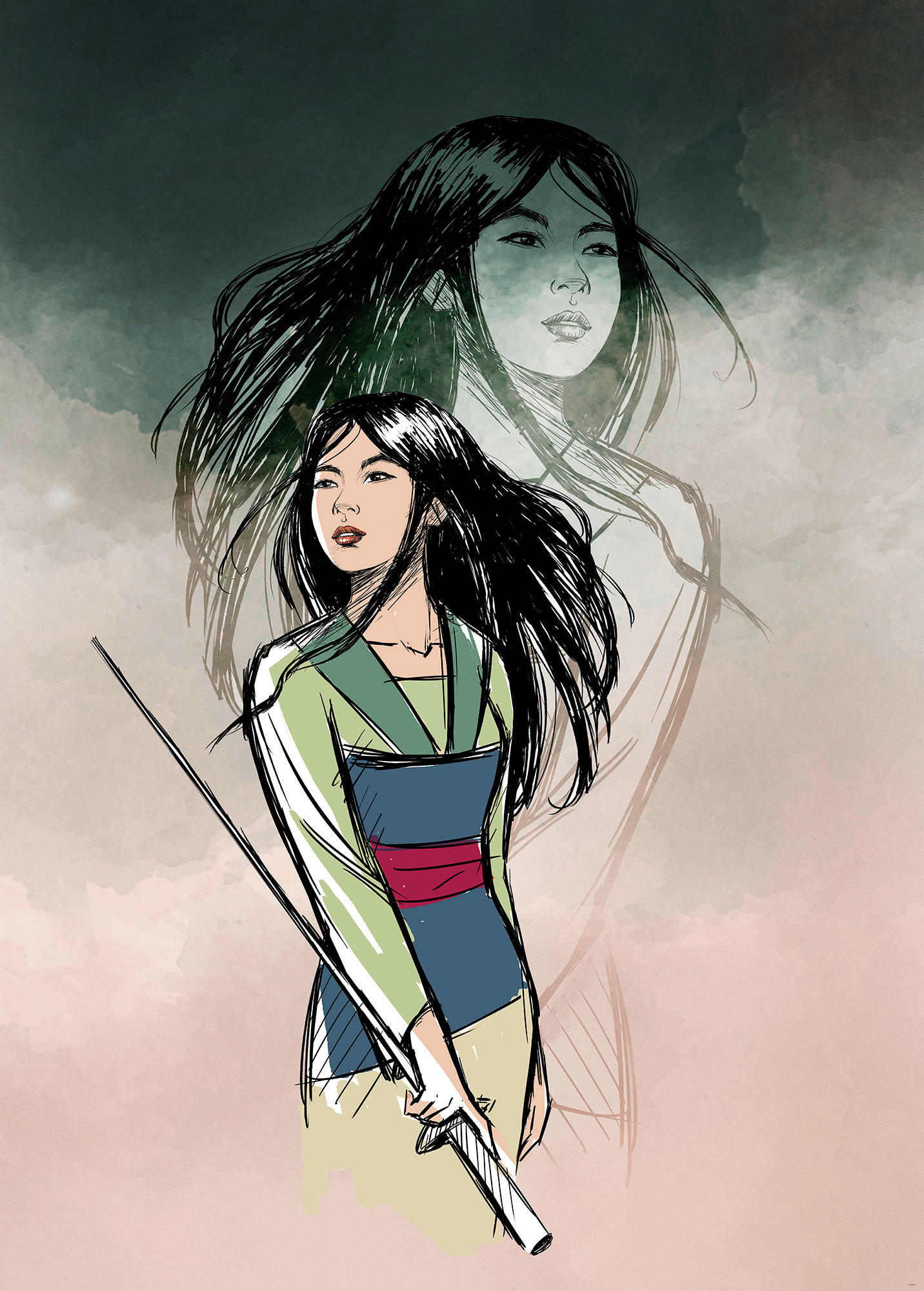 Xora Fototapete Mehrfarbig 200x280 cm