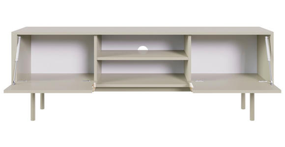LOWBOARD Viva in 154/53,5/39 cm - Kaschmir/Goldfarben, Design, Holzwerkstoff/Metall (154/53,5/39cm) - Xora