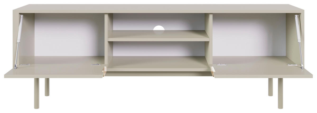 NÍZKÁ KOMODA, kašmírová, 154/53,5/39 cm - kašmírová/barvy zlata, Design, kov/kompozitní dřevo (154/53,5/39cm) - Xora