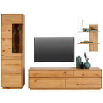 WOHNWAND  in Kernbuche  267/205/50 cm  - Kernbuche, Natur, Glas/Holz (267/205/50cm) - Cantus