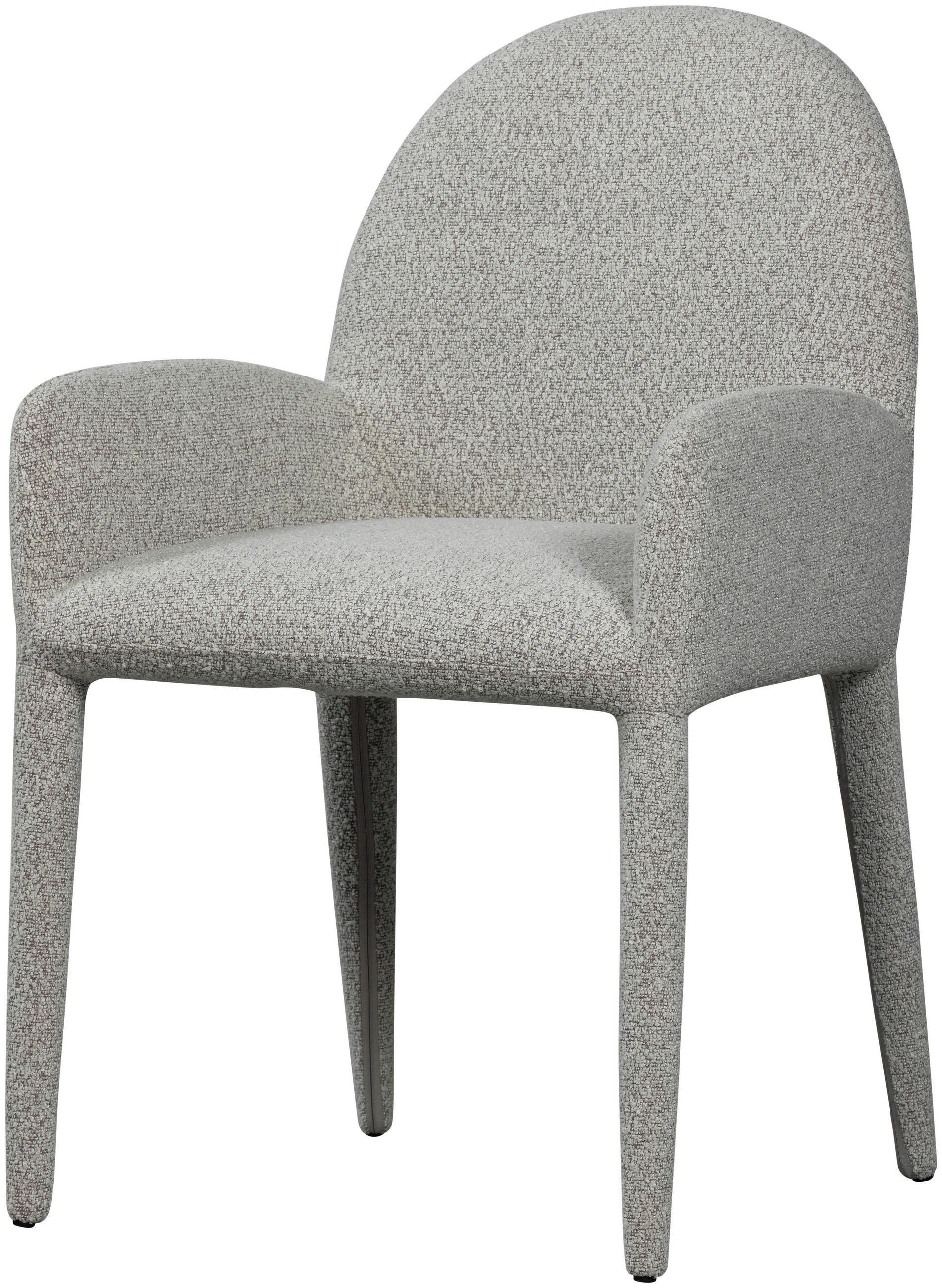 ARMLEHNSTUHL  inklusive Armlehnen Bouclé  - Greige, Design, Textil (54/83/57cm) - Livetastic