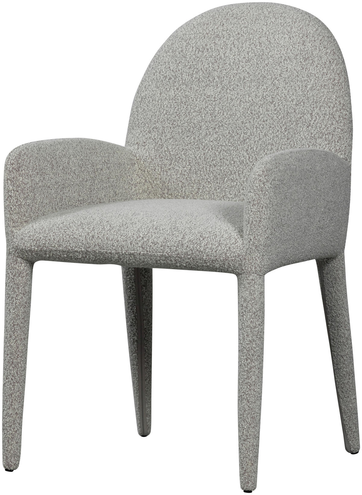 ARMLEHNSTUHL  inklusive Armlehnen Bouclé  - Greige, Design, Textil (54/83/57cm) - Livetastic