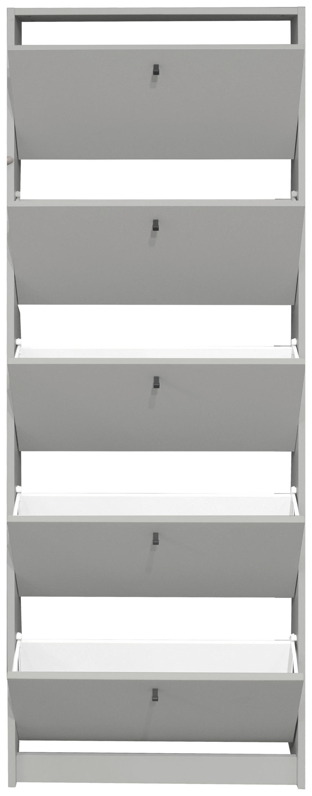 SCHUHKIPPER Flap  in 60/168/16 cm  - Schwarz/Grau, Design, Holzwerkstoff/Metall (60/168/16cm) - Xora