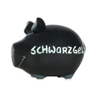 SPARDOSE - Schwarz, Basics, Keramik (12,5/9/9cm)