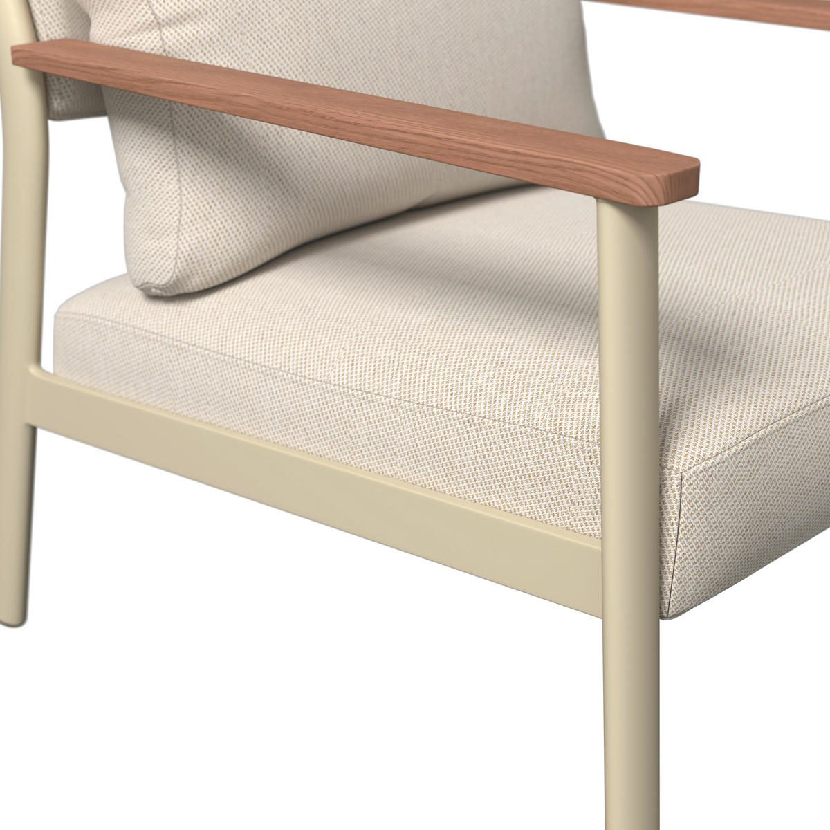 GARTENSET Webstoff Akazie massiv Aluminium  - Beige/Naturfarben, Design, Holz/Textil - Ambia Garden