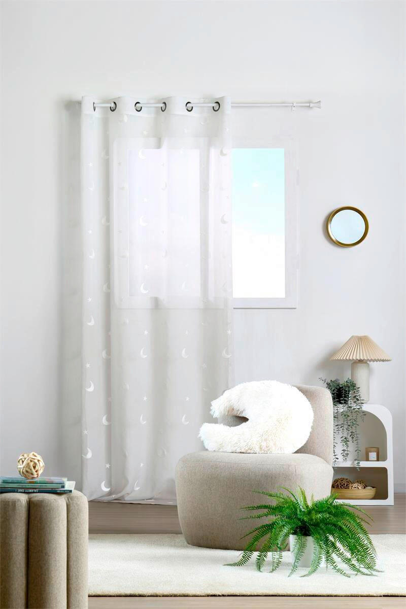 ZAVJESA krem  140/260 cm  - krem, Basics, tekstil (140/260cm)