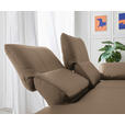 RÉCAMIERE in Echtleder Hellbraun  - Chromfarben/Hellbraun, Design, Leder/Metall (209/85-109/95-16cm) - Dieter Knoll