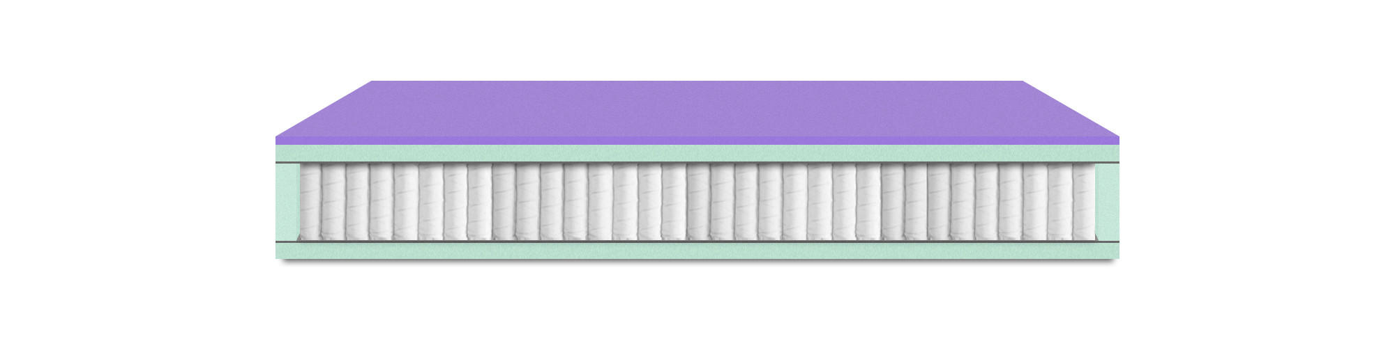 MADRAC   200/90 cm    - bijela, Moderno, tekstil (200/90cm) - Swedish Line