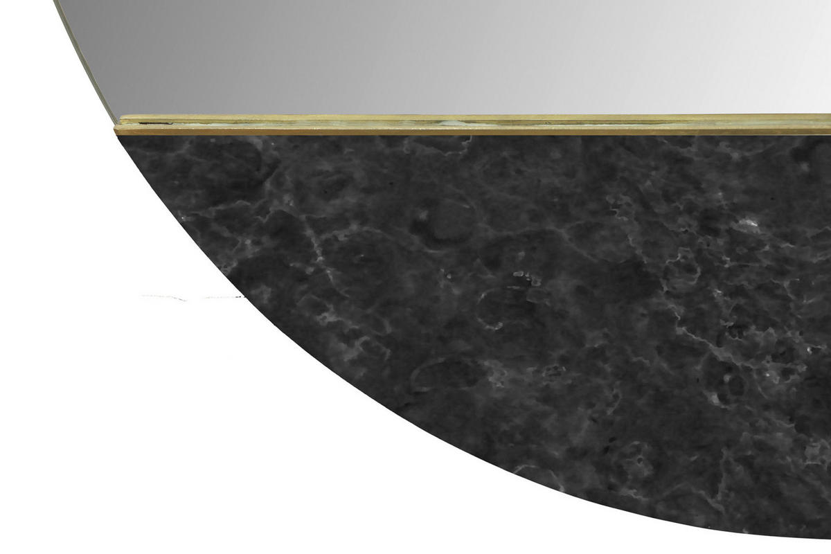 WANDSPIEGEL 3/70/70 cm  - Schwarz, Basics, Glas/Stein (3/70/70cm) - Kayoom