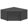 AUFSATZSCHRANK 71,5/35/71,5 cm  in  - Schwarz/Graphitfarben, MODERN, Holzwerkstoff/Kunststoff (71,5/35/71,5cm) - Carryhome