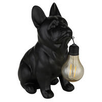 SOLARLEUCHTE Greenday 23/11,8/23,5 cm  - Schwarz/Orange, Design, Kunststoff (23/11,8/23,5cm) - Globo