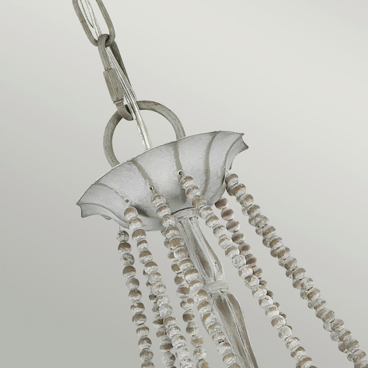 KRONLEUCHTER 81.3/93.4 cm    - Hellgrau, Konventionell, Holz/Metall (81.3/93.4cm) - Elstead Lighting
