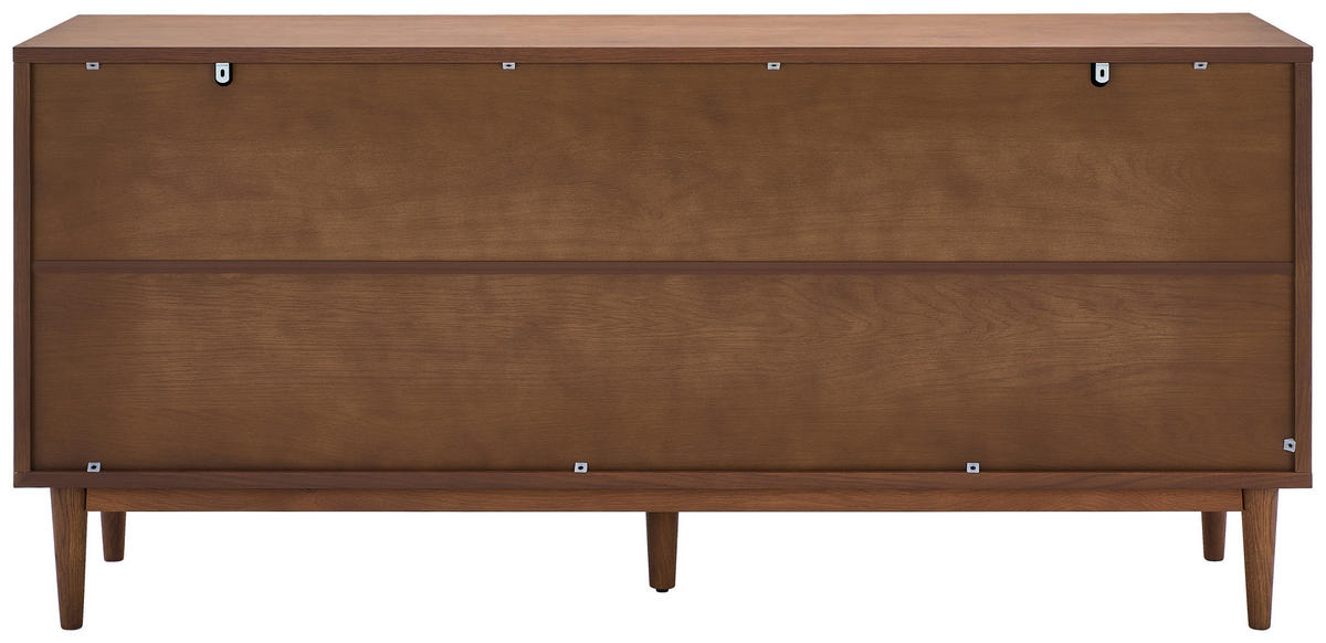 SIDEBOARD 148/74/40 cm  - Goldfarben/Walnussfarben, LIFESTYLE, Holz/Holzwerkstoff (148/74/40cm) - MID.YOU