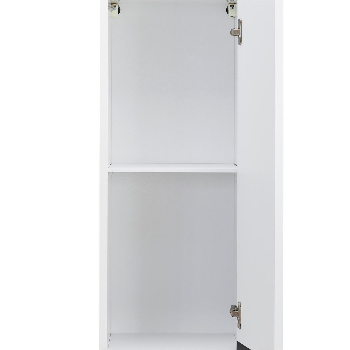 HOCHSCHRANK 41/180/41 cm  - Schwarz/Weiß, MODERN, Holzwerkstoff/Metall (41/180/41cm) - MID.YOU