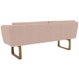SITZBANK 224/91/69 cm Flachgewebe Hellrosa massiv Holz  - Eichefarben/Hellrosa, Design, Holz/Textil (224/91/69cm) - Valnatura
