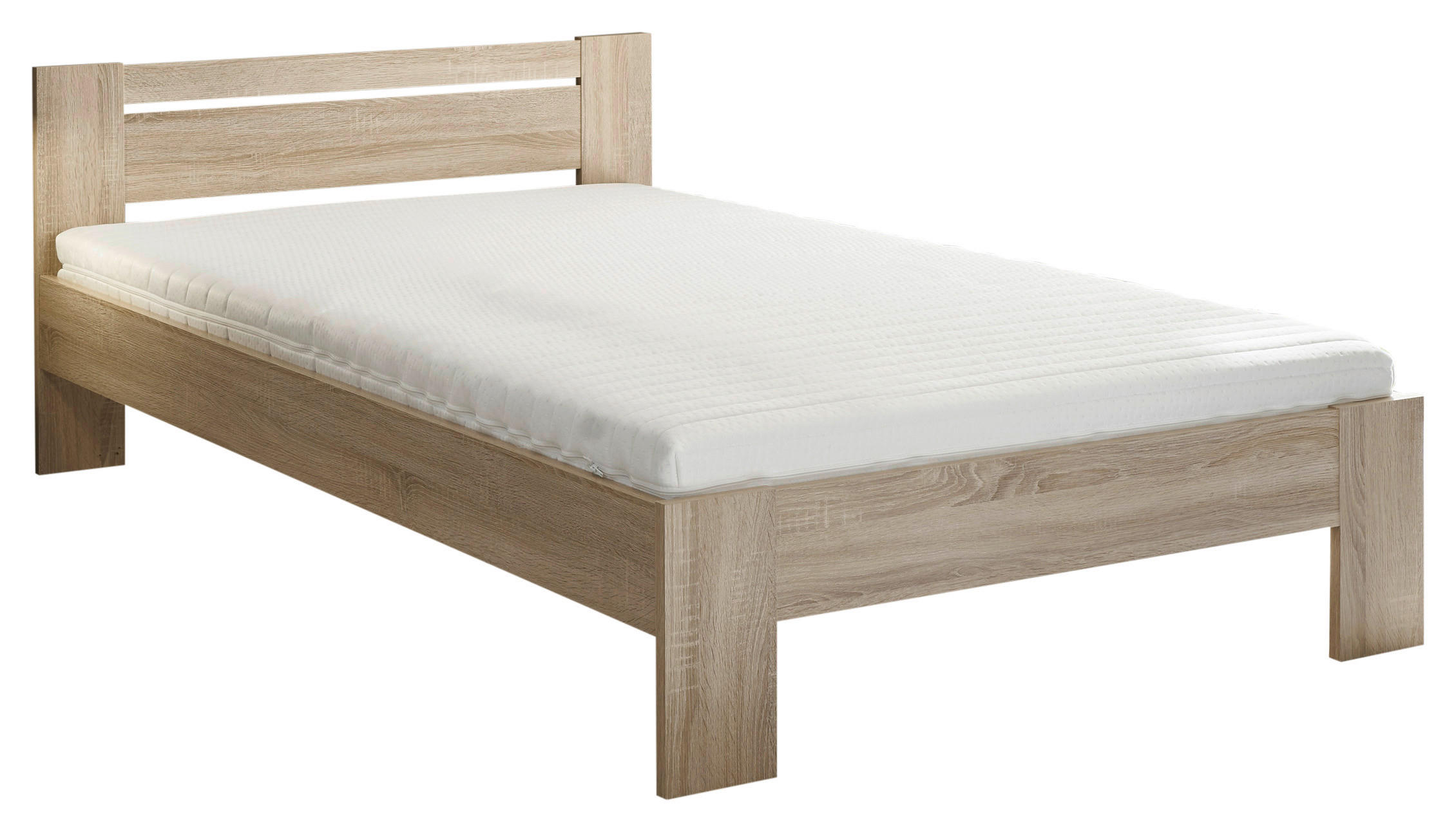 BETT 120/200 cm  in Sonoma Eiche  - Sonoma Eiche, KONVENTIONELL (120/200cm) - Boxxx