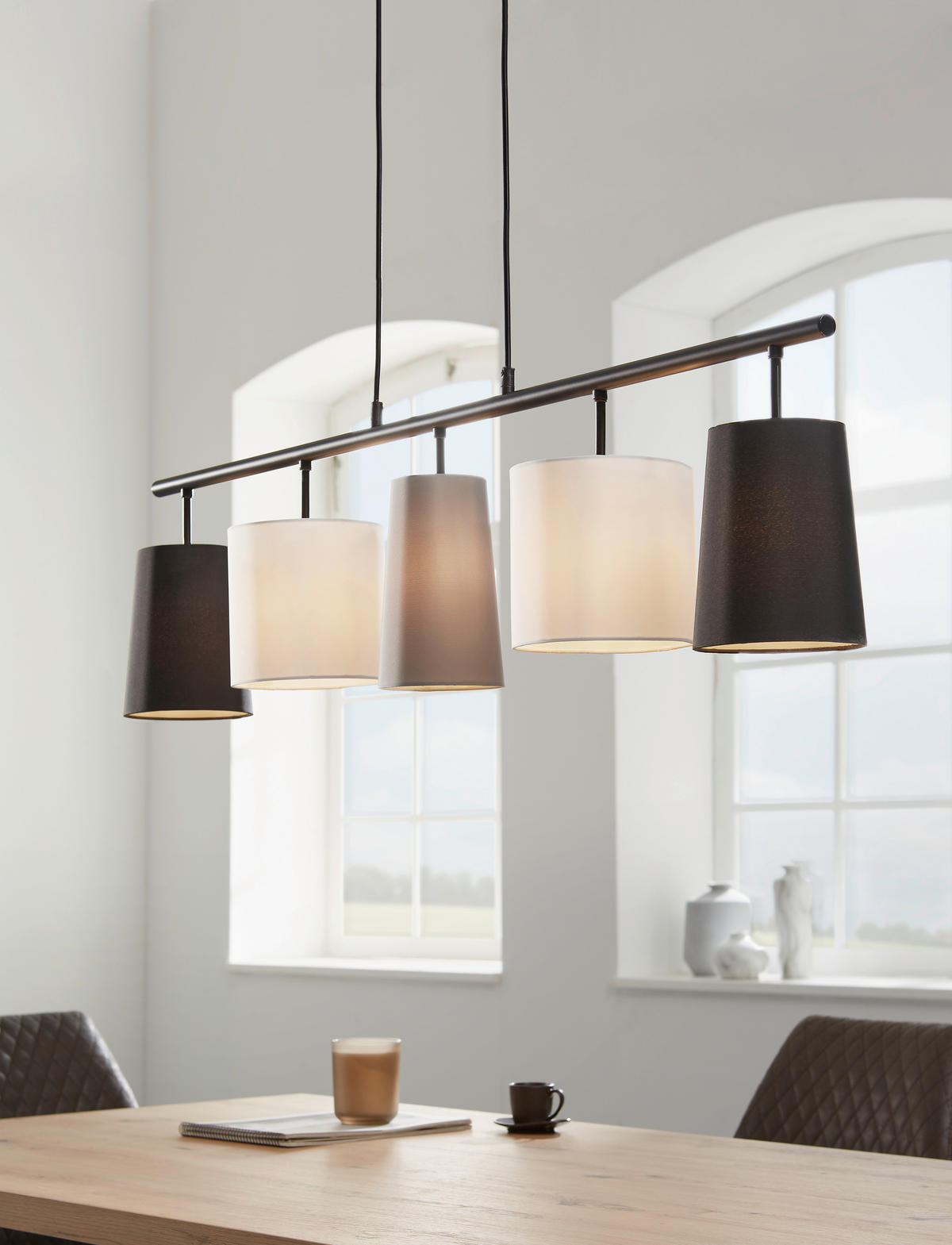 LUSTER       - siva/bela, Lajfstajl, metal/plastika (100/120cm)