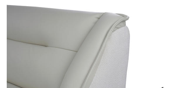 ECKBANK 237/178 cm Struktur Echtleder Schwarz, Beige   - Beige/Schwarz, Design, Leder/Textil (237/178cm) - Novel