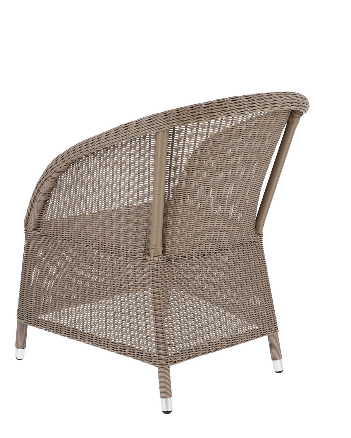 GARTENSESSEL Taupe  - Taupe/Silberfarben, MODERN, Kunststoff/Metall (67/78/75cm) - Jan Kurtz