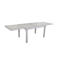 GARTENTISCH 135/90/75 cm  - Grau, MODERN, Glas/Metall (135/90/75cm) - Gardenson