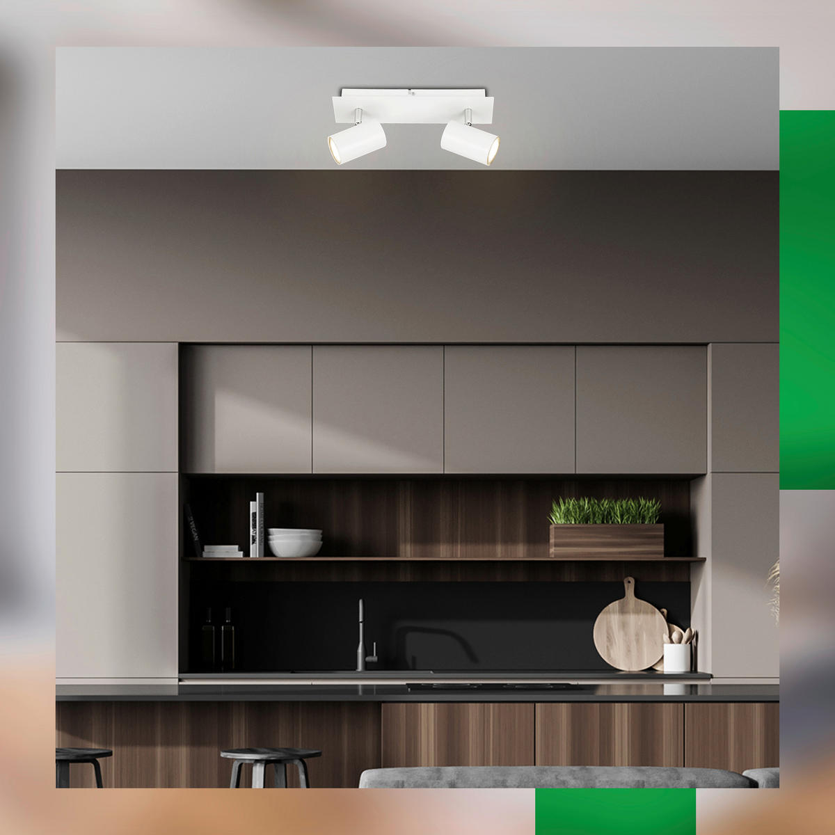 LED-STRAHLER Isil A 29/8/12,3 cm   - Weiß, Basics, Metall (29/8/12,3cm)