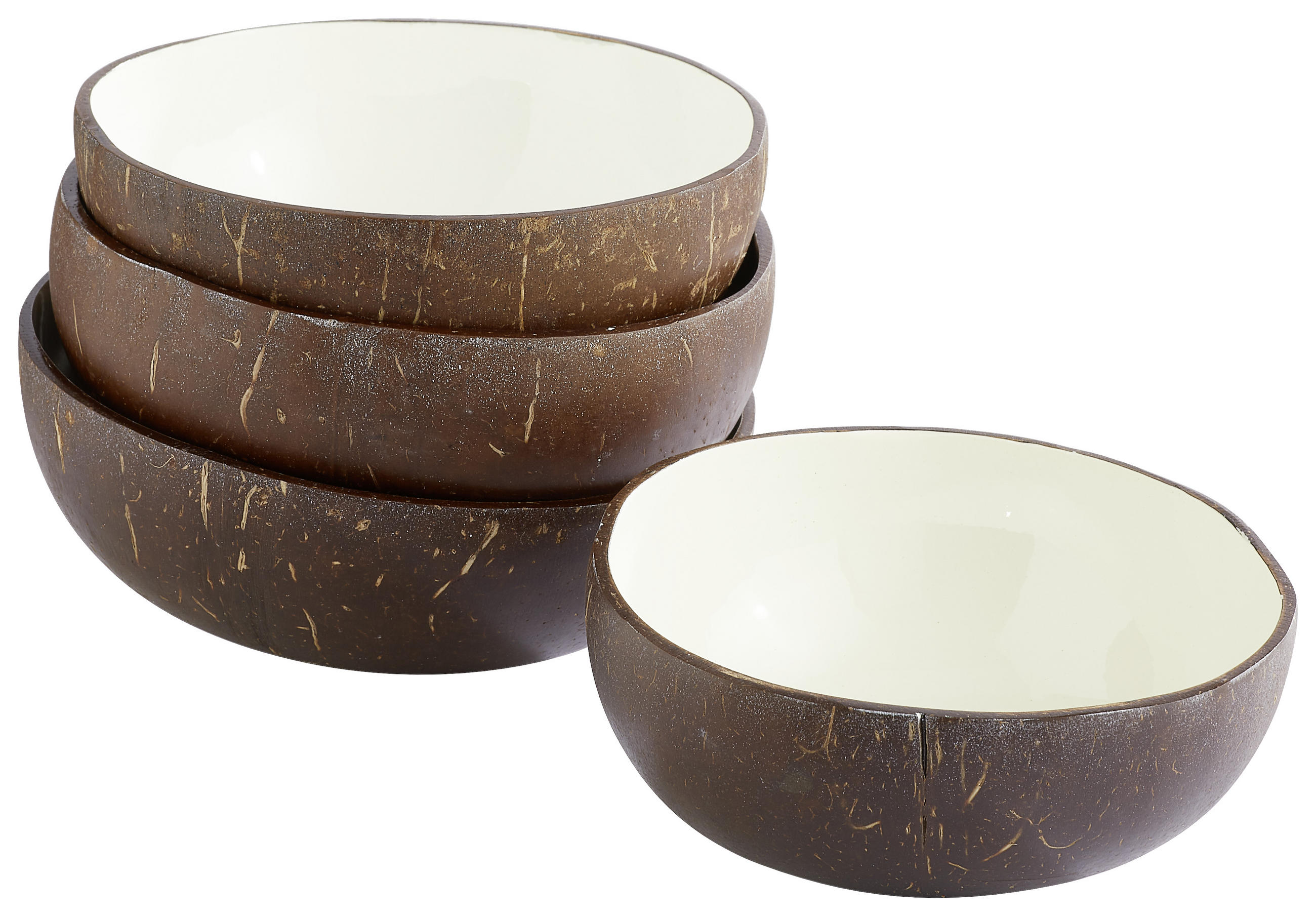 SCHÜSSEL 4-teilig - Creme/Naturfarben, Trend (12-15cm) - Novel