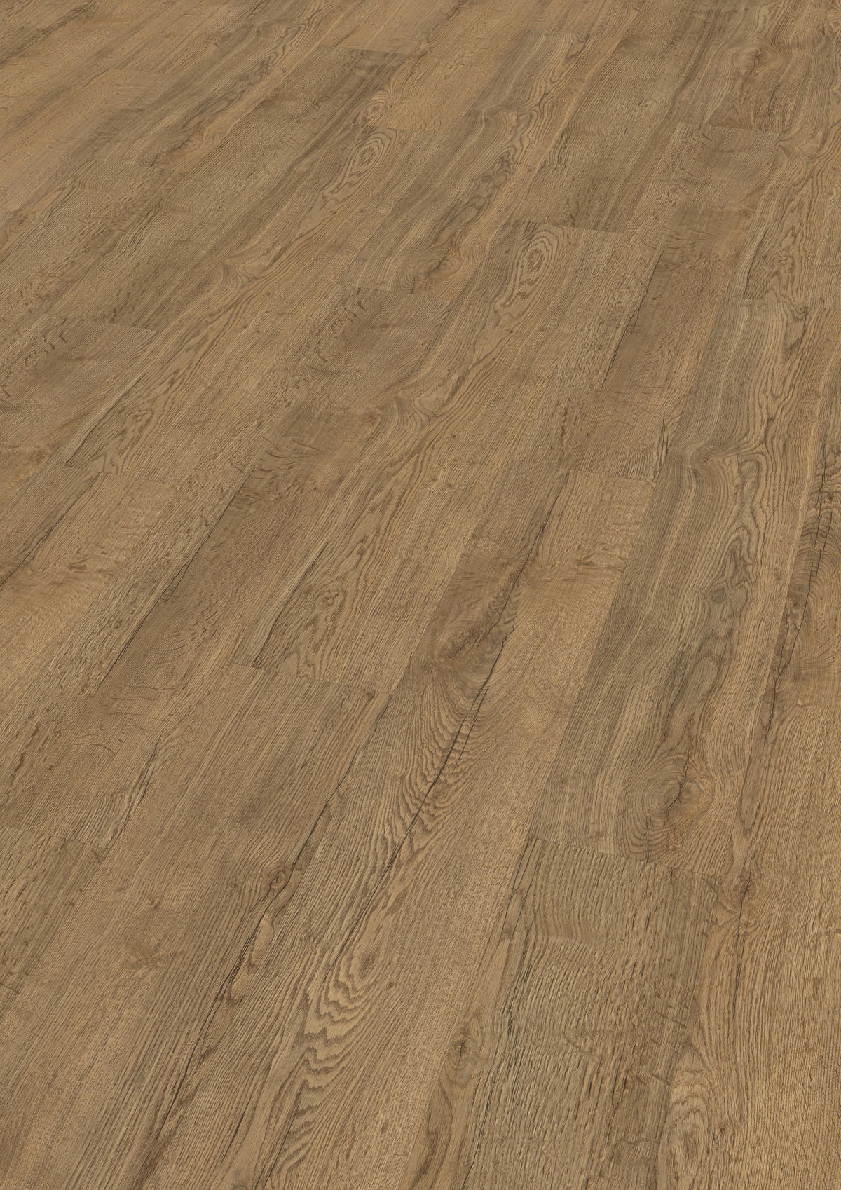 DESIGNBODEN Elva Eiche braun EGGER Aquadura  - Eichefarben/Dunkelbraun, KONVENTIONELL, Holzwerkstoff (129.2/19.3/0.75cm) - Egger Holzwerkstoffe