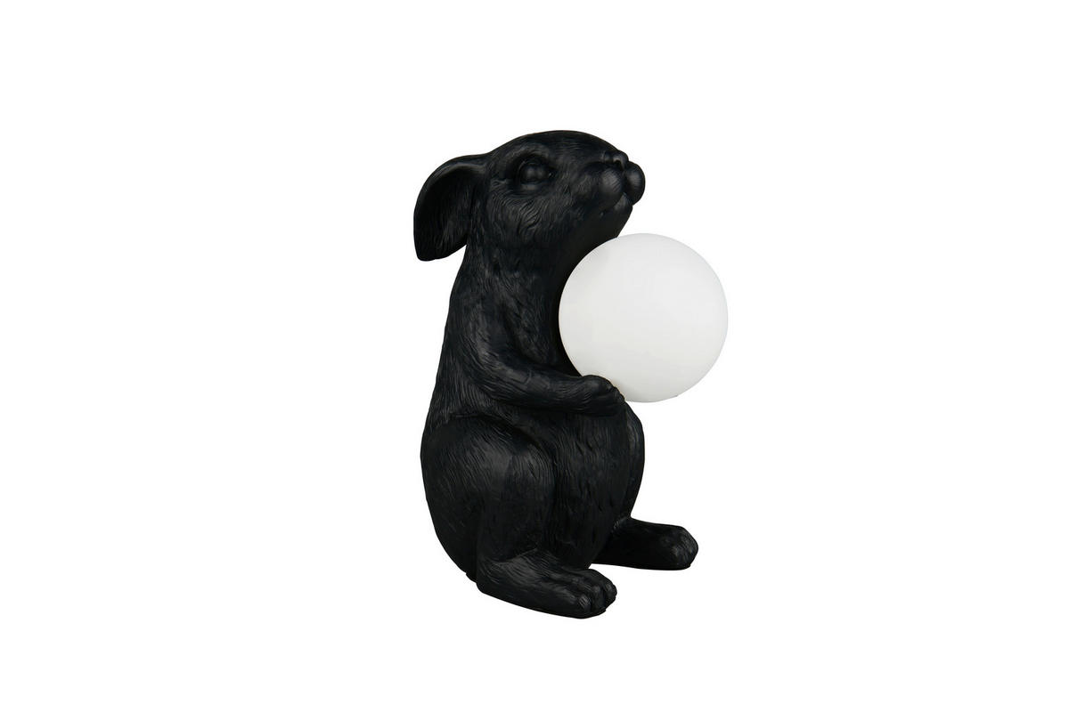 BORDSLAMPA Rabbit 21/16/28 cm   - svart, Lifestyle, metall/plast (21/16/28cm)