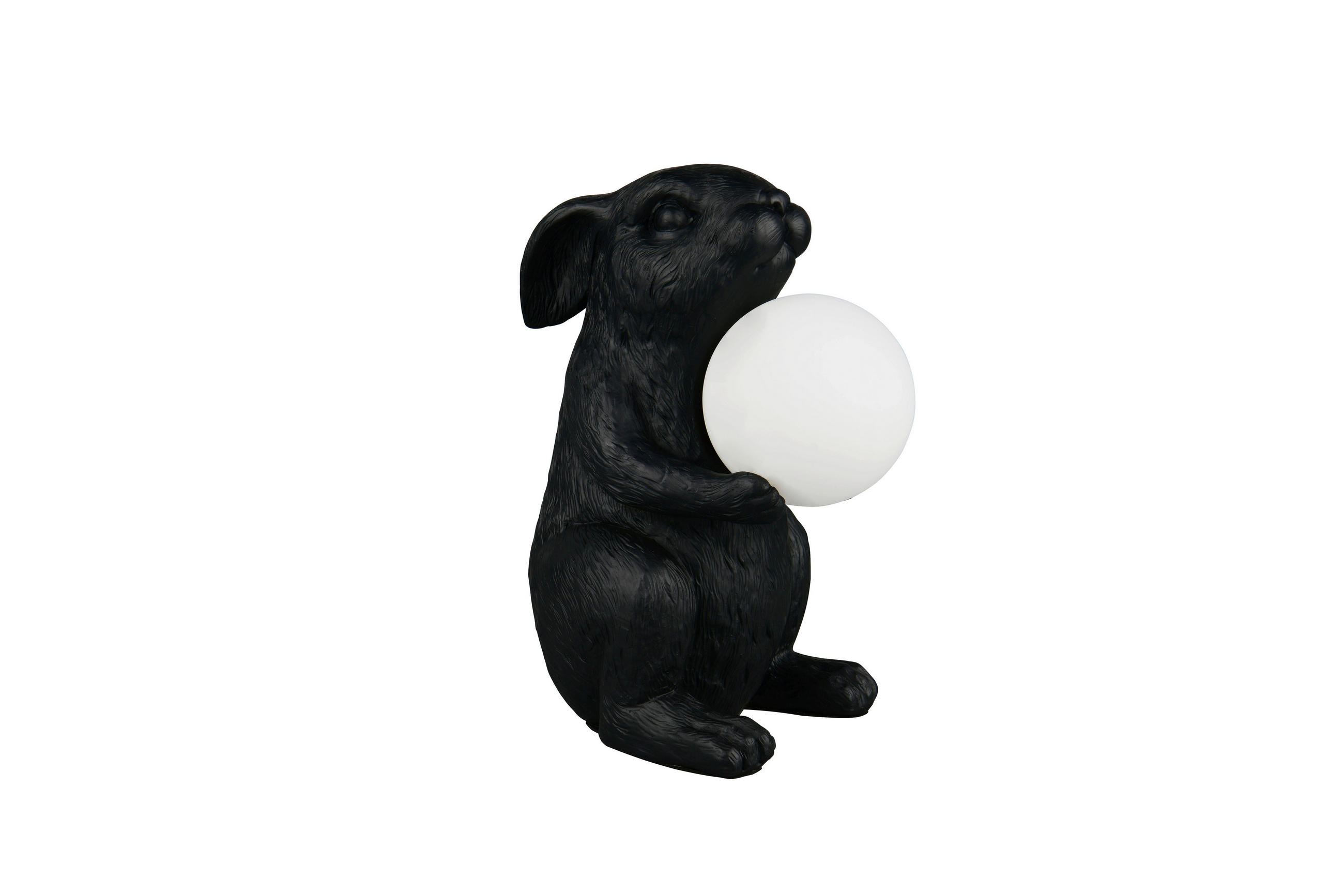 XXXLutz Tischleuchte Rabbit Schwarz 16x28x21 cm