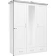 KLEIDERSCHRANK  in Weiß, Trüffeleichefarben  - Trüffeleichefarben/Graphitfarben, LIFESTYLE, Holzwerkstoff/Metall (148/201/62cm) - Carryhome