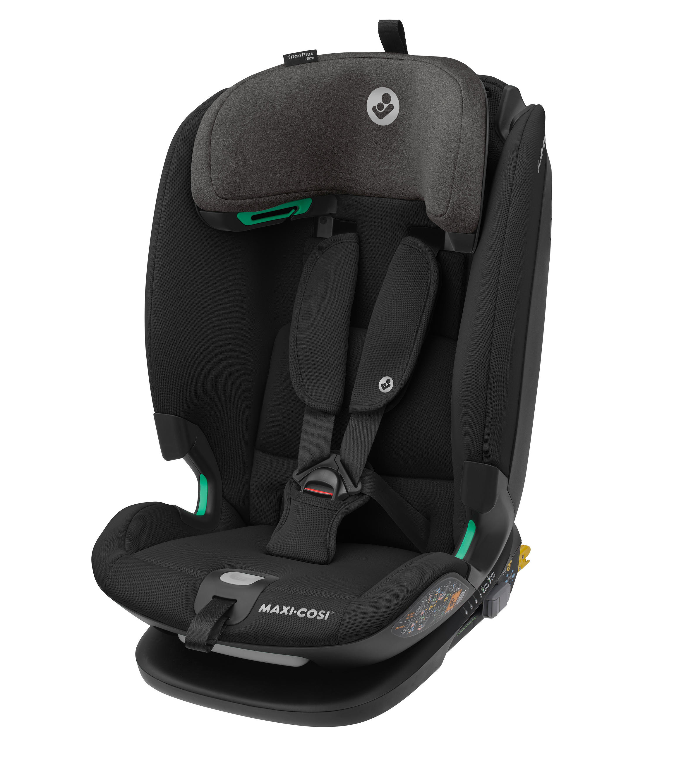 KINDERAUTOSITZ TITAN PLUS I-SIZE  - Schwarz, Basics, Papier/Kunststoff (46/76/60cm) - Maxi-Cosi