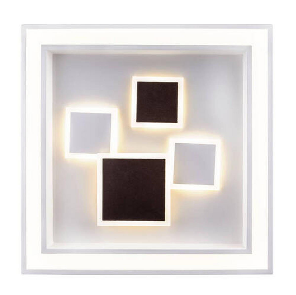 STROPNA LED-SVETILKA   //3000-6000 K/230 V/ - bela/opal, Design, kovina/umetna masa (48/48/7cm) - Globo