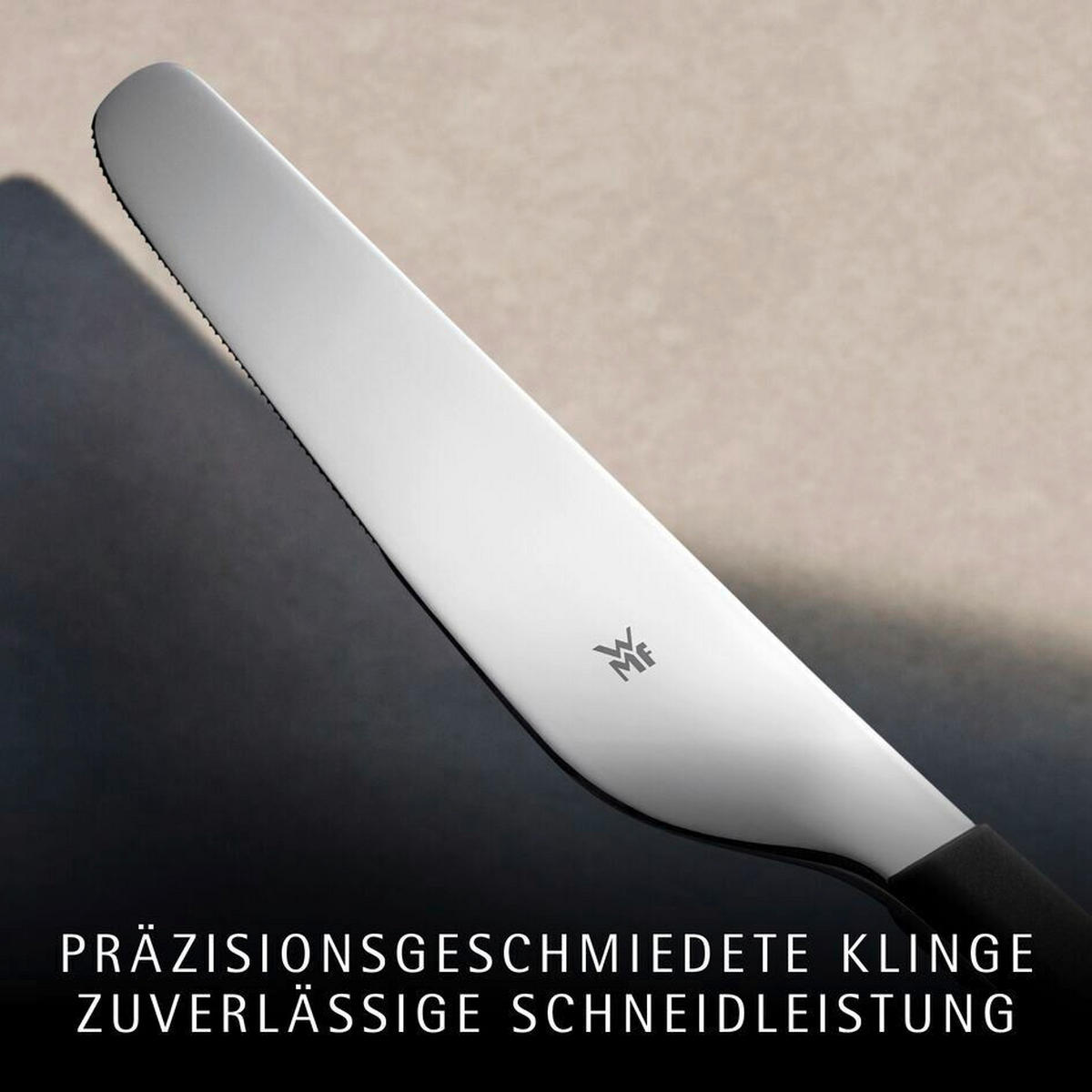 BESTECKSET Emotion 30-teilig Edelstahl  für 6 Personen  - Lavagrau, Basics, Metall (12,5/12,5/25cm) - WMF