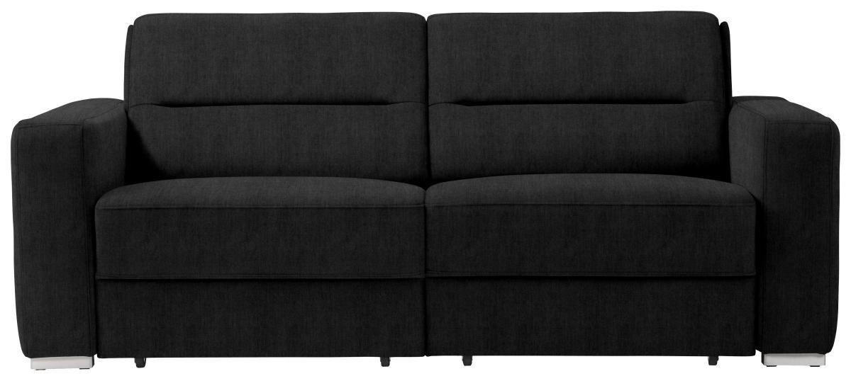SCHLAFSOFA in Dunkelgrau  - Dunkelgrau, KONVENTIONELL, Textil/Metall (202/86/92cm) - Sedda