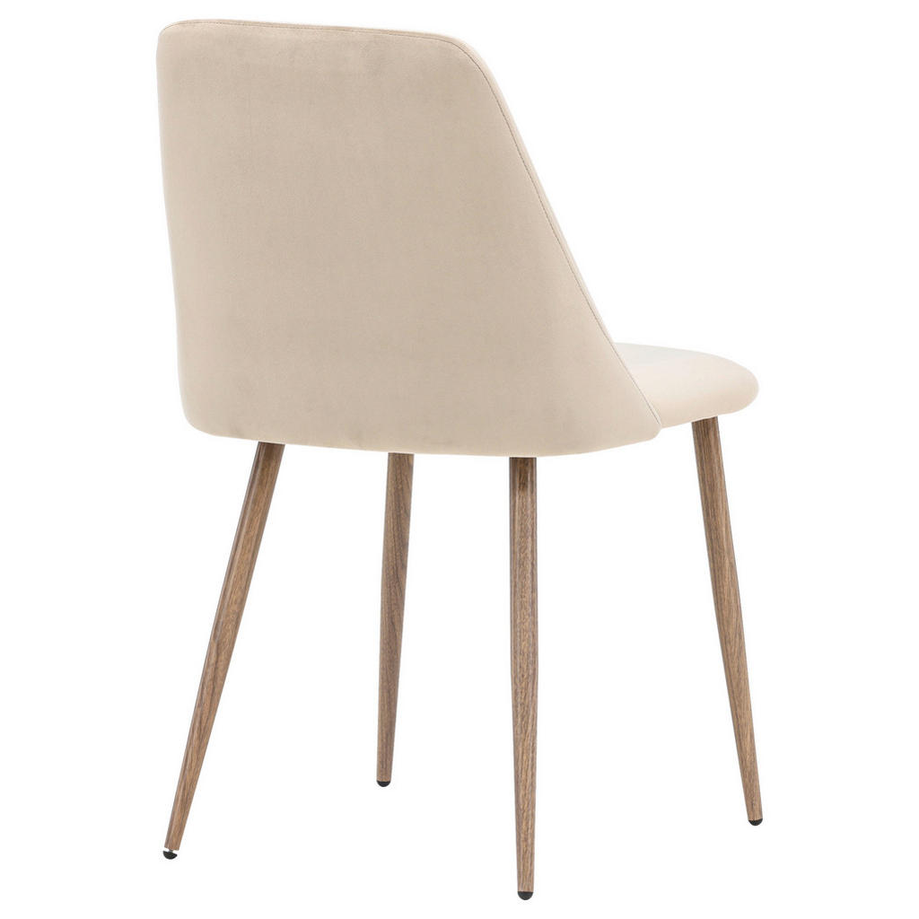 Thumbnail - Livetastic Stuhl-Set, Braun, Beige, Metall, Textil, rund, 49x87x56 cm, abwischbar, Stühle