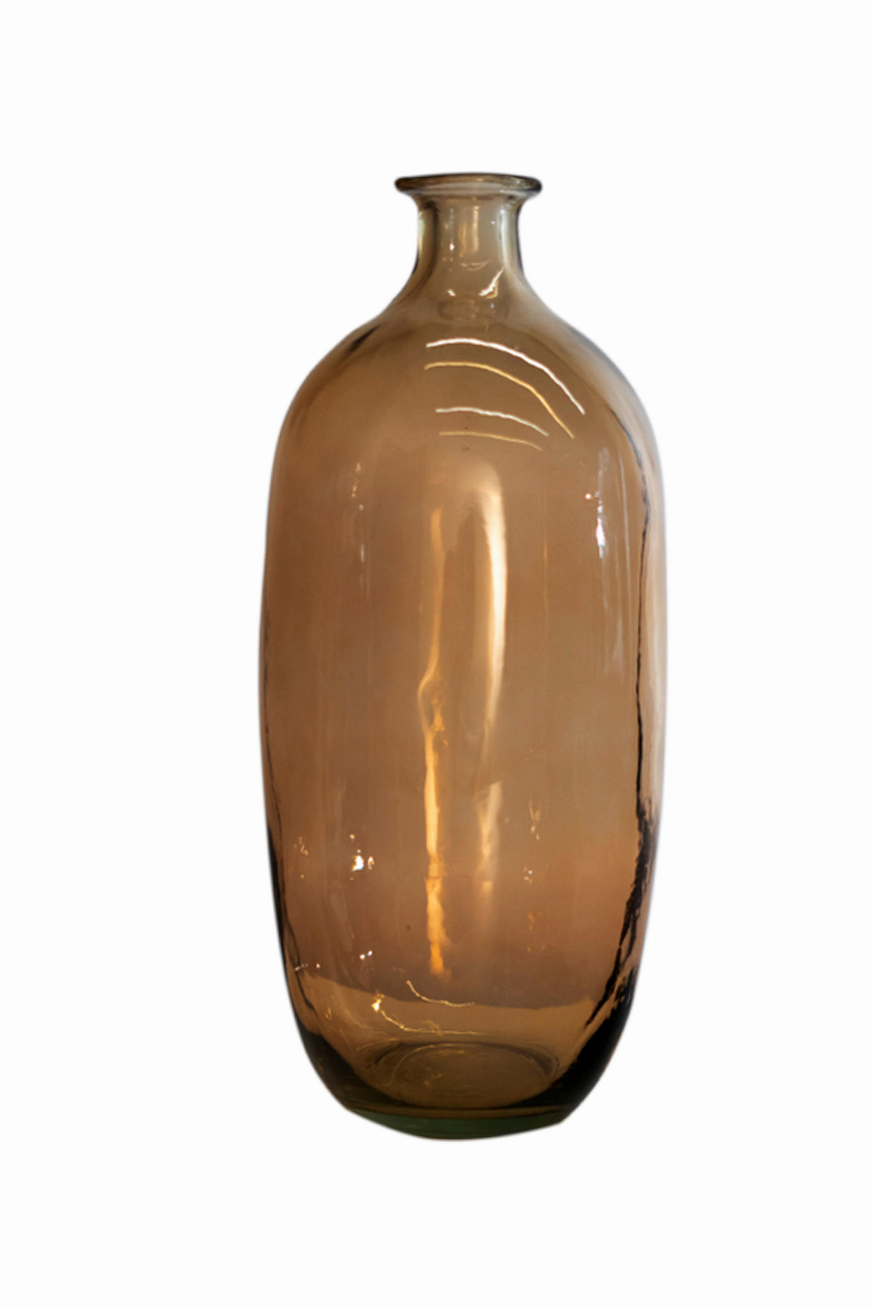 VÁZA  - világosbarna, Basics, Üveg (45cm)