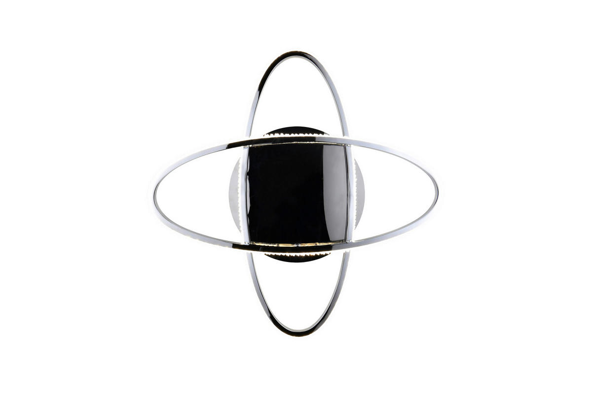 LED-DECKENLEUCHTE Lane 58/9 cm   - Chromfarben, KONVENTIONELL, Metall (58/9cm)